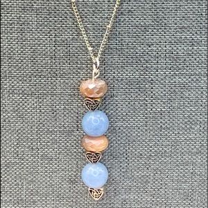 Aquamarine & Moonstone Necklace